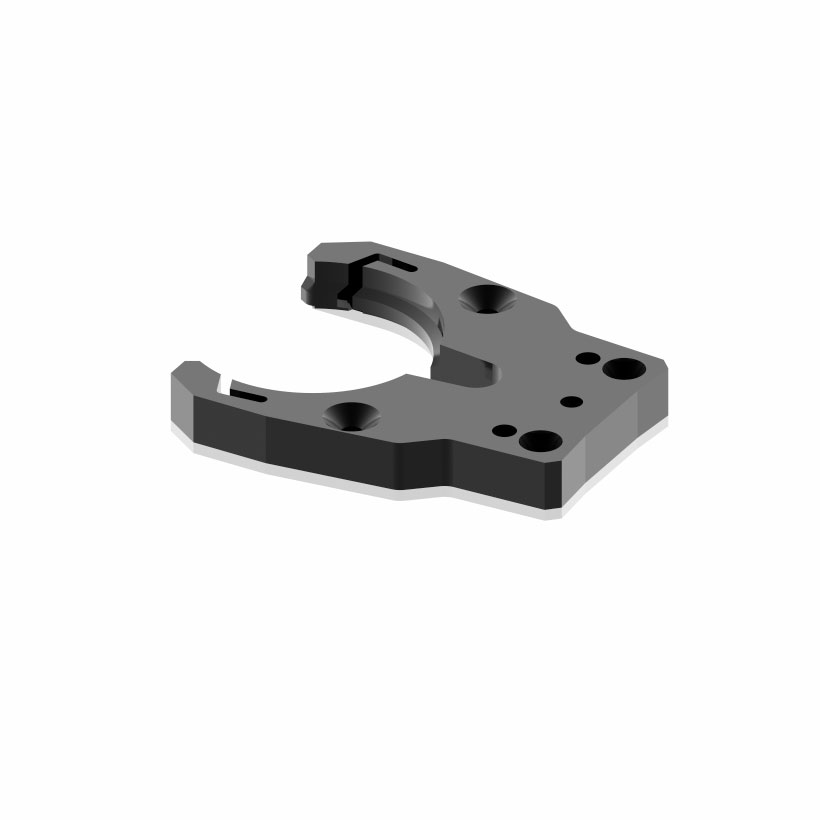 Forquilha Porta-Ferramentas HSK63F para Biesse - Preto com Placa de Reforço